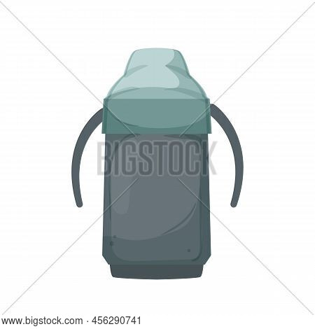Baby Sippy Cup Cartoon. Baby Sippy Cup Sign. Isolated Symbol Vector Illustration