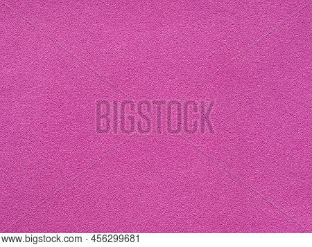 The Texture Of The Pink Sponge Surface Is A Seamless Background. Bright Pink Textured Surface As A B