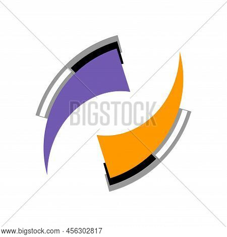 Abstract Color Dynamic Design Elenent. Vector Art.