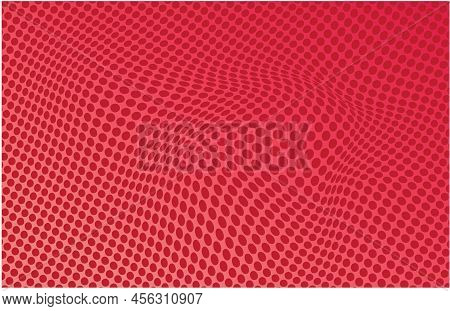 Abstract Halftone Wave Background Futuristic Twisted Grunge Pattern, Dot, Circle. Modern Vector Pop 