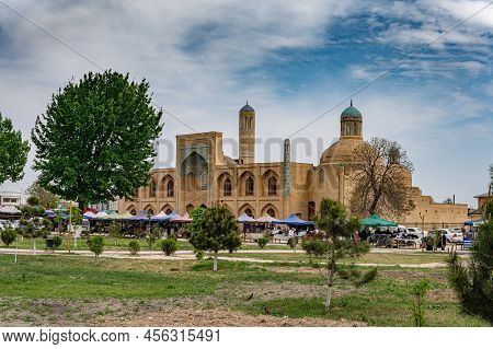 April 14, 2021 - Namangan, Uzbekistan: One Of The Main City Attractions Madrasah Mulla Kirgiz In Nam