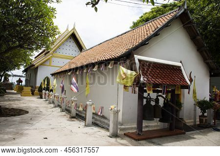 Ancient Ordination Hall Or Antique Ubosot Church For Thai People Travelers Travel Visit And Respect 