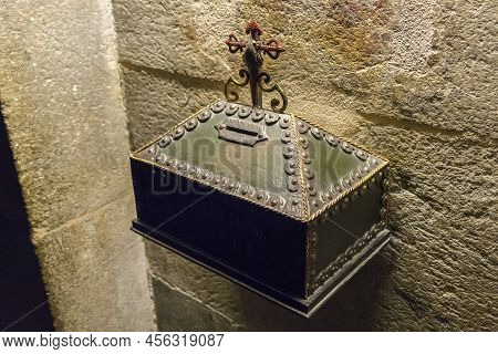 Cathedral Of Santiago De Compostela In Galicia, Spain.