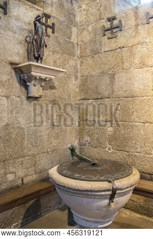 Cathedral Of Santiago De Compostela In Galicia, Spain.