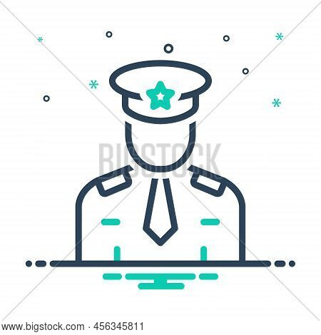 Mix Icon For Captain Skipper Master Navy Padrone Crew Man Copilot Guard