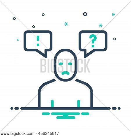 Mix Icon For Complaint Grievance Accusation Criticism Feedback Comment Bubble