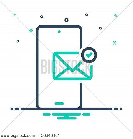 Mix Icon For Accept Concede Confess Recognize Obtain Confirm Message Mobile Acceptance