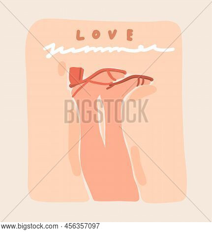 Hand Drawn Vector Abstract Stock Graphic Contemporary Aesthetic, Fashion Illustration With Vintage B