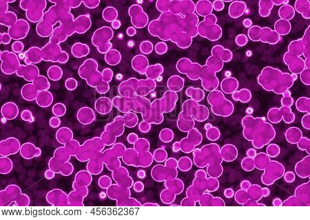Beautiful Artistic A Lot Bio Unicellulars Digital Graphic Background Texture Illustration