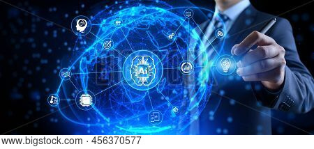 Ai Artificial Intelligence Neural Network Machine Learning Technology Concept