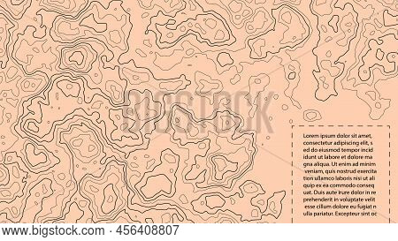 Topographic Map Background. Geographic Abstract Patterns Grid. The Topo Contour Map With Stylized He