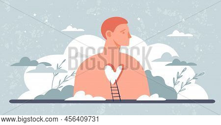 A Man Without A Heart. The Concept Of Psychological Childhood Trauma, Relationship Problems, Divorce