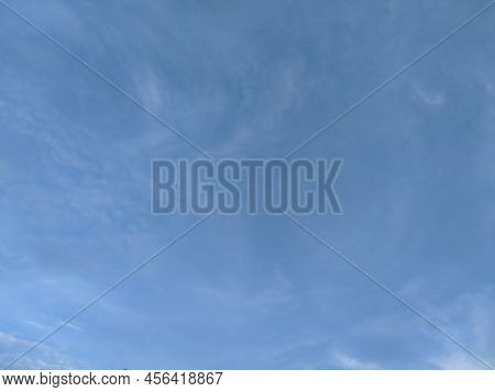 Vibrant Blue Clear Sky In The Afternoon
