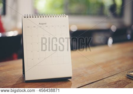 2022 Calendar Desk Place On The Table. Desktop Calender For Planner To Plan Agenda, Timetable, Appoi