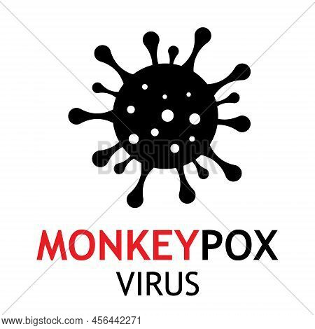 Monkeypox Bacteria Cell Icon. Medicine Concept. Vector Illustration