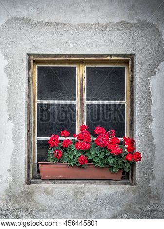 Old Window In North Italy Photographed In The North Of Italy
