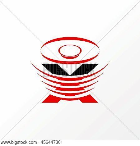 Simple And Unique Letter Or Word X Font With Cutting Sound Music Image Graphic Icon Logo Design Abst