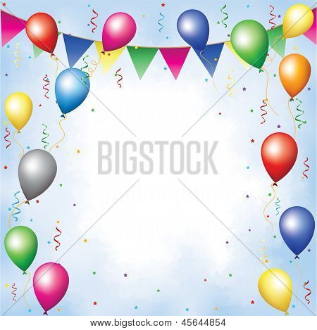 Banting, ballonnen, serpentijn en Confetti