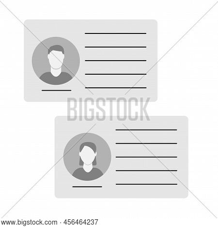 Cartoon Documents. Flat Vector Cartoon Design. Personal Data Security. Vector Illustration. Stock Im