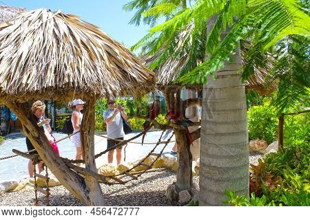Puerto Plata, Dr - January 10, 2022: Shops At Cruise Port Taino Bay In Puerto Plata, Dominican Repub