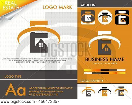 Real Estate Letter E Logo Design Vector Template