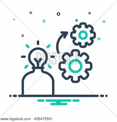 Mix Icon For Operational Operational Operable Control Process Project