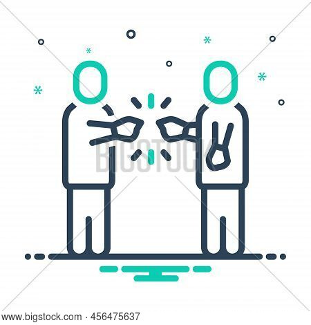 Mix Icon For Controversial Contentious Disputable Moot Dubious Questionable Arguable Debatable Polem