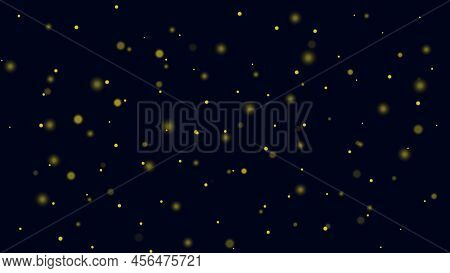 Yellow Sparkling Dust Particles