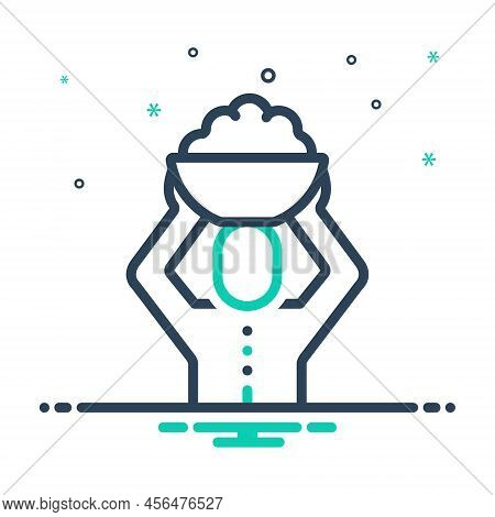 Mix Icon For Labour Worker Poor Working People Accidental Contingent Glide Employment Hard-work Drud