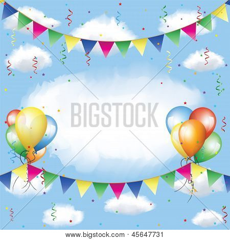 Banting, ballonnen, serpentijn en Confetti