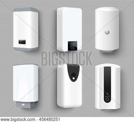Electric Water Heaters And Boiler Vector Set