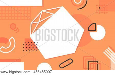 Math Geometric On Sweet Pastel Paper Border Frame Template
