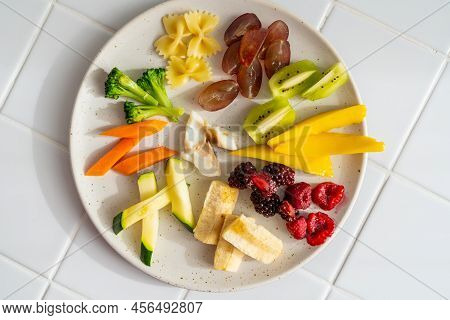Blw Baby-led Weaning Concept - Sliced Foods, Top View