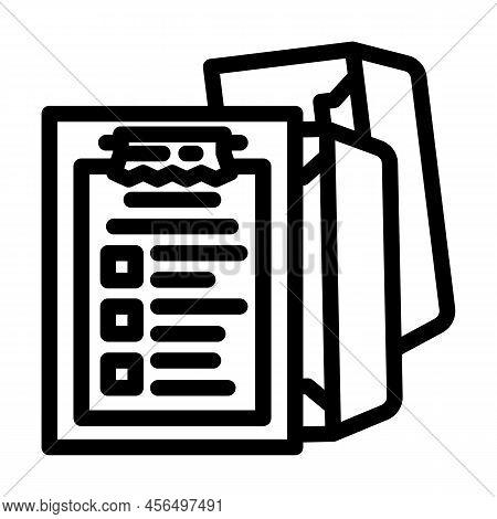 Content Review Email Marketing Line Icon Vector. Content Review Email Marketing Sign. Isolated Conto