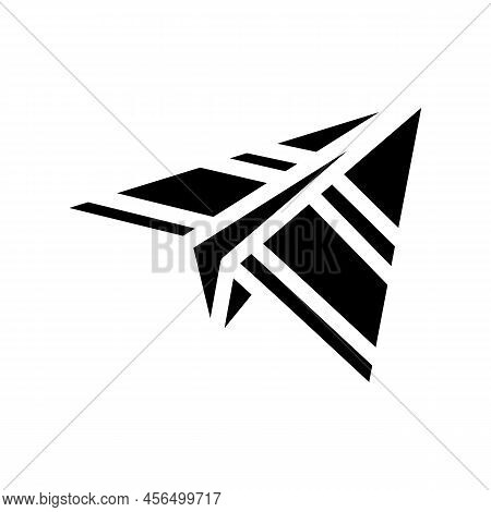 Send Email Campaign Glyph Icon Vector. Send Email Campaign Sign. Isolated Symbol Illustration