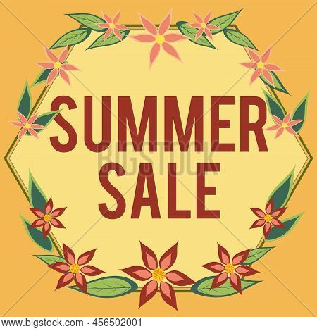 Inspiration Showing Sign Summer Sale. Conceptual Photo Annual Discount Events That Takes Place Durin