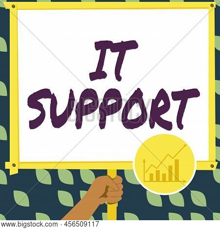 Handwriting Text It Support. Business Showcase Lending Help About Information Technologies And Relat
