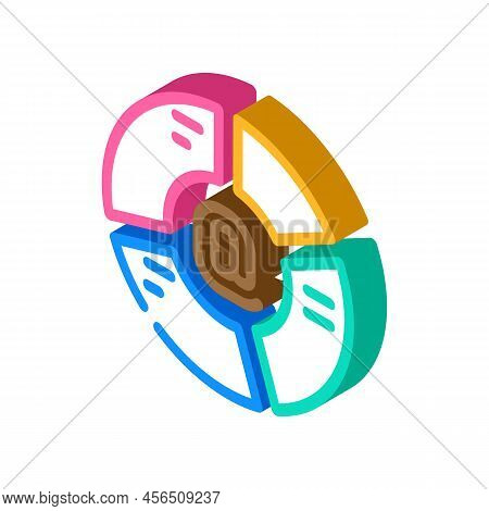 Email List Segmentation Isometric Icon Vector. Email List Segmentation Sign. Isolated Symbol Illustr