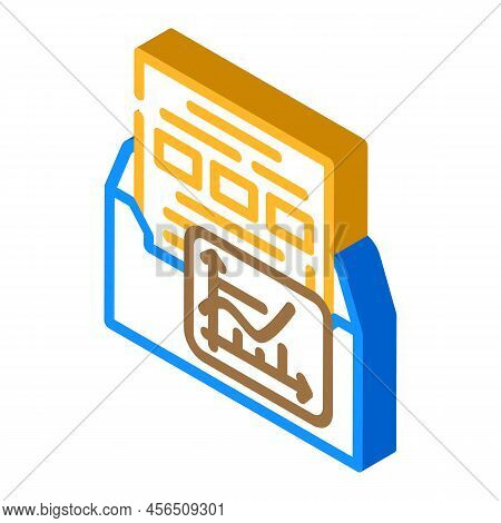 Track Email Campaigns Isometric Icon Vector. Track Email Campaigns Sign. Isolated Symbol Illustratio