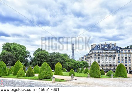 View Of The Eiffel Tower From The Palace Of The Invalids, Grenelle Street