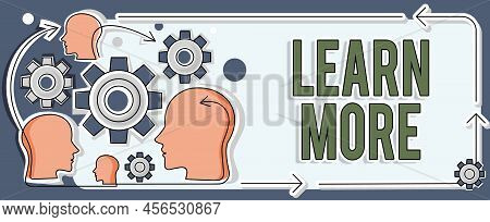 Text Showing Inspiration Learn More. Business Concept Deepen Knowledge Of The Thing You Want To Do O