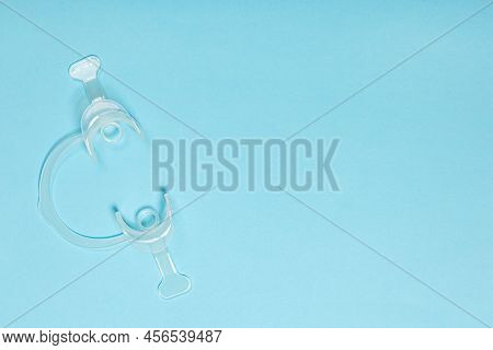 Retractor Dental Lip Retractor Access To The Oral Cavity. Wide Mouth Opening For A Dental Procedure