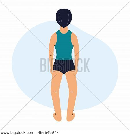 Child With Curvature Of Legs. Valgus And Varus. Boy Has Health Problem.
