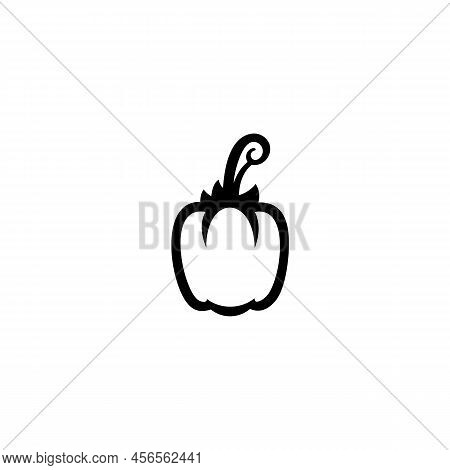 Paprika Icon. Vector Paprika Symbol. Fresh Paprika.vector Flat Illustration.