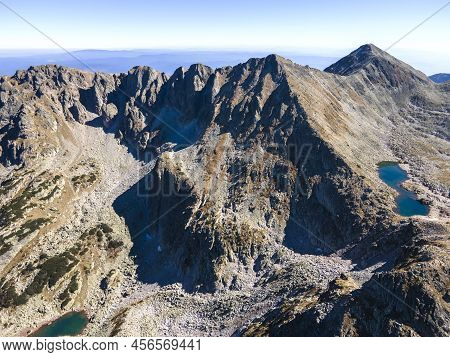 Aerial View Of Pirin Mountain Near Polezhan Peak, Bulgaria
