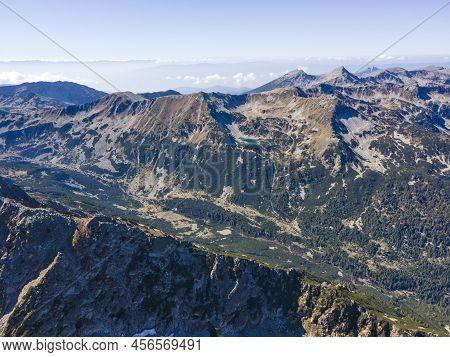Aerial View Of Pirin Mountain Near Polezhan Peak, Bulgaria