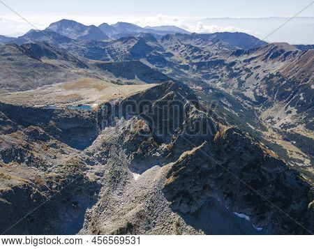Aerial View Of Pirin Mountain Near Polezhan Peak, Bulgaria