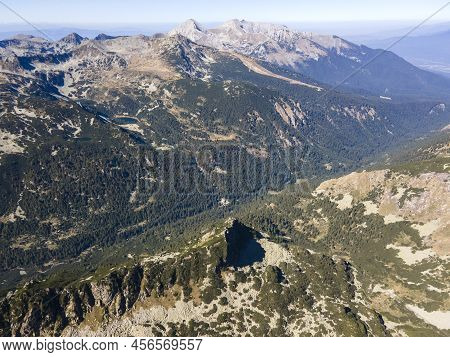 Aerial View Of Pirin Mountain Near Polezhan Peak, Bulgaria