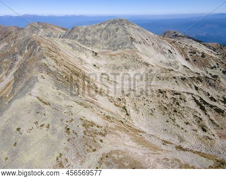 Aerial View Of Pirin Mountain Near Polezhan Peak, Bulgaria