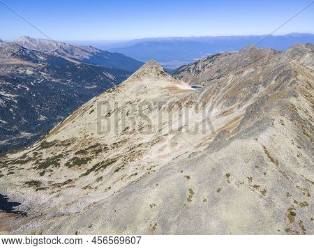 Aerial View Of Pirin Mountain Near Polezhan Peak, Bulgaria